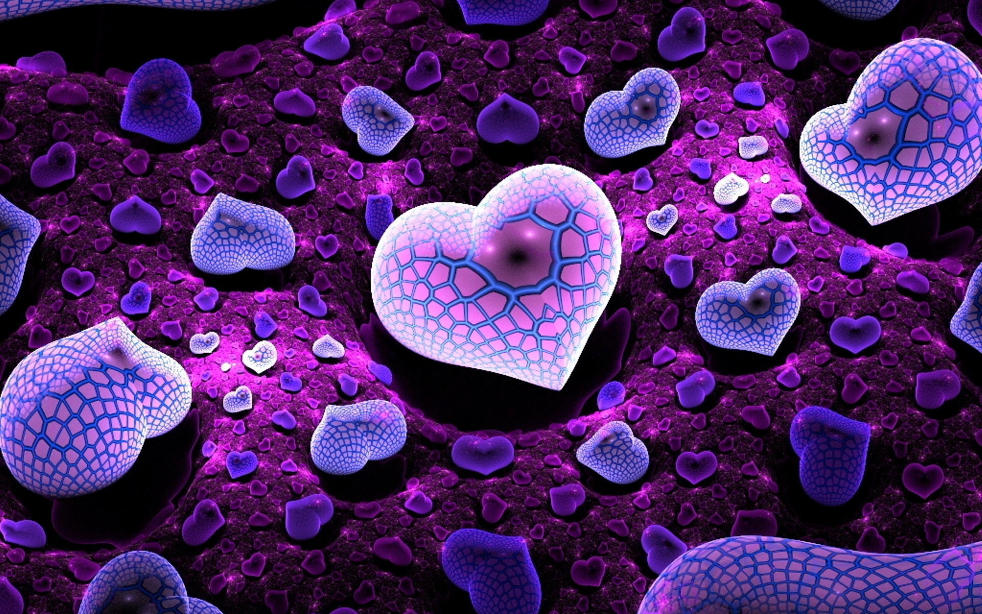 하트 벽지,보라색,심장,제비꽃,사랑