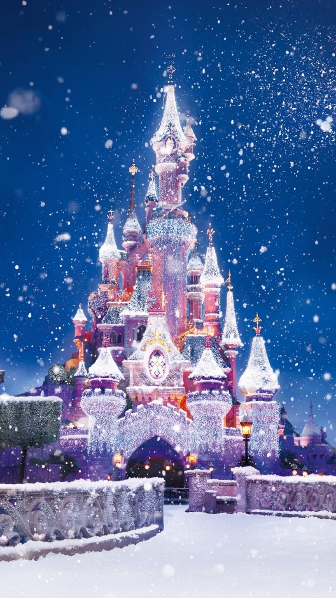 ディズニーの壁紙,空,クリスマス・イブ,冬,世界,雪