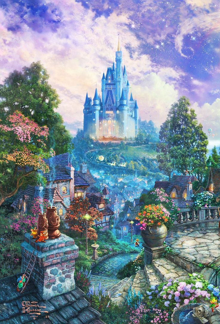 ディズニーの壁紙,ペインティング,空,水彩絵の具,アート,世界