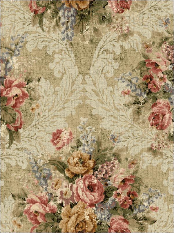 vintage wallpaper,floral design,pink,textile,flower,rose
