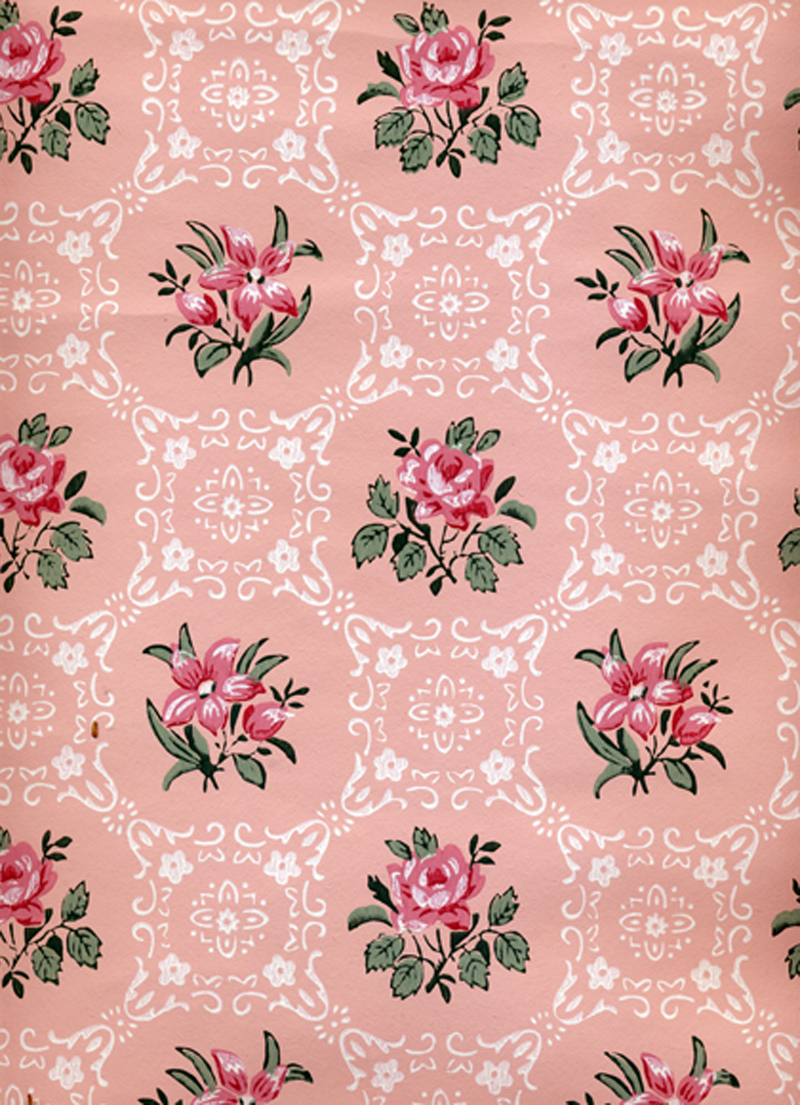 vintage tapete,rosa,muster,pfirsich,blumendesign,design