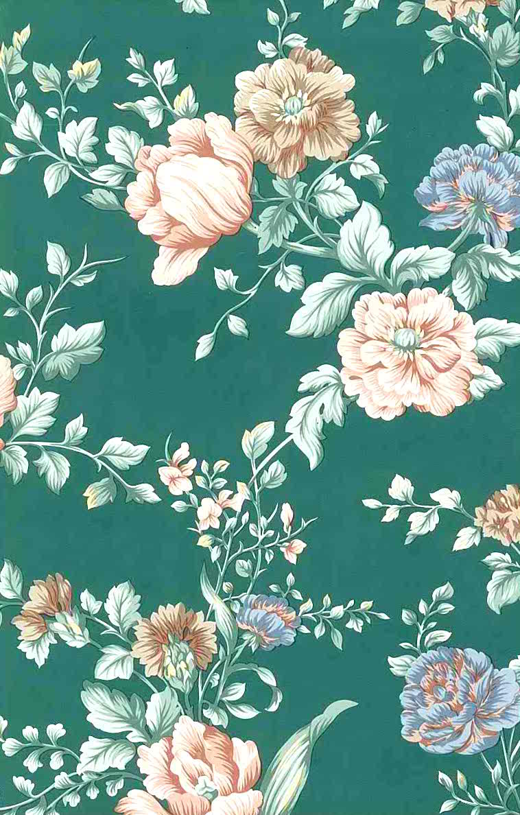 vintage wallpaper,pattern,teal,botany,flower,plant