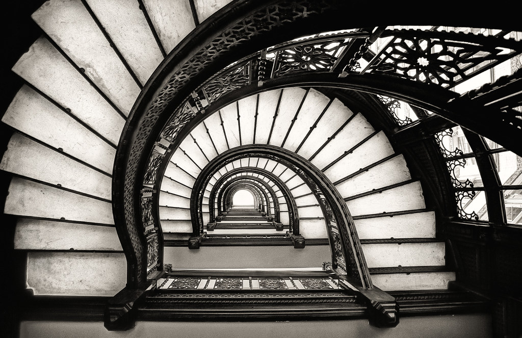 black and white wallpaper,architecture,stairs,black and white,iron,arch