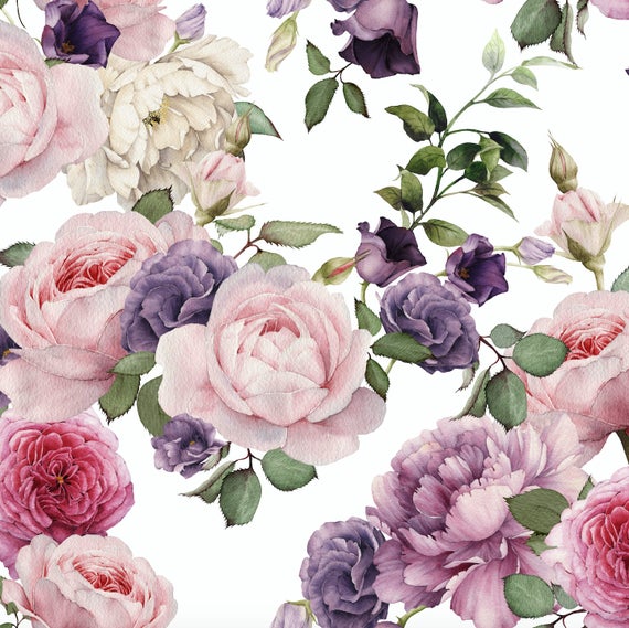 papel tapiz floral,flor,rosas de jardín,rosa,rosa centifolia,rosado