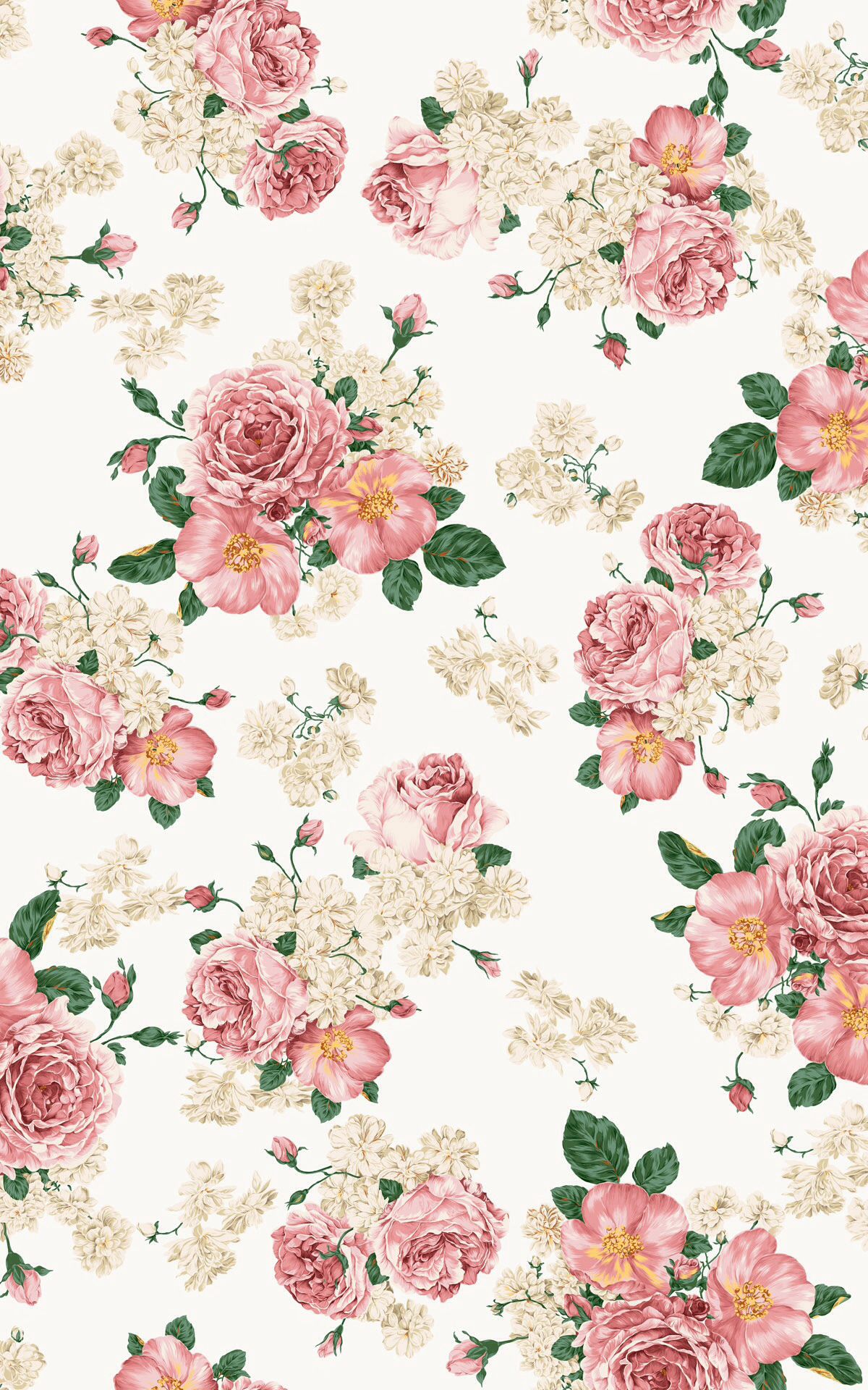 floral wallpaper,pink,floral design,flower,rose,pattern