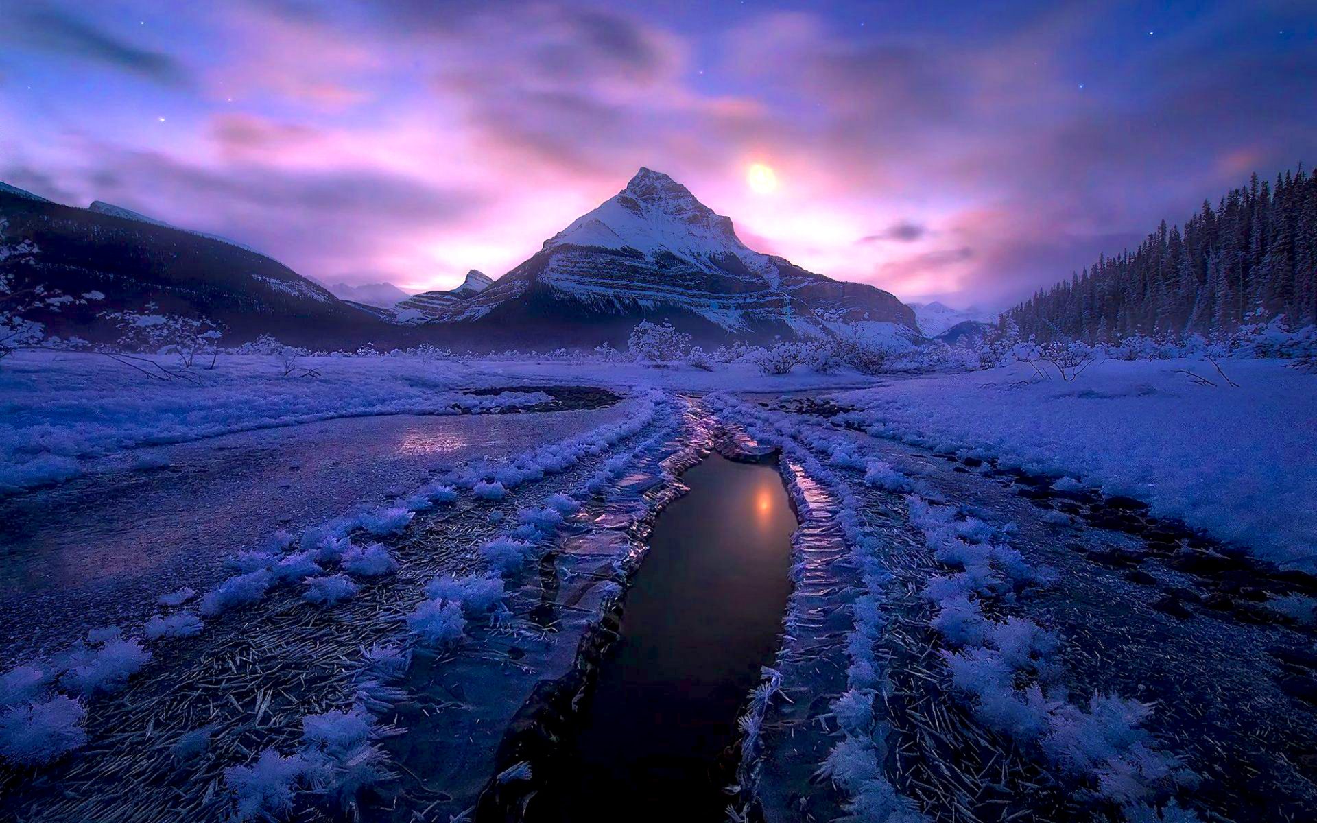 fond d'écran de nuit,ciel,paysage naturel,la nature,montagne,chaîne de montagnes