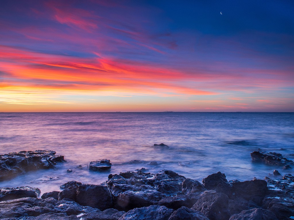 pc wallpaper,himmel,gewässer,meer,horizont,ozean