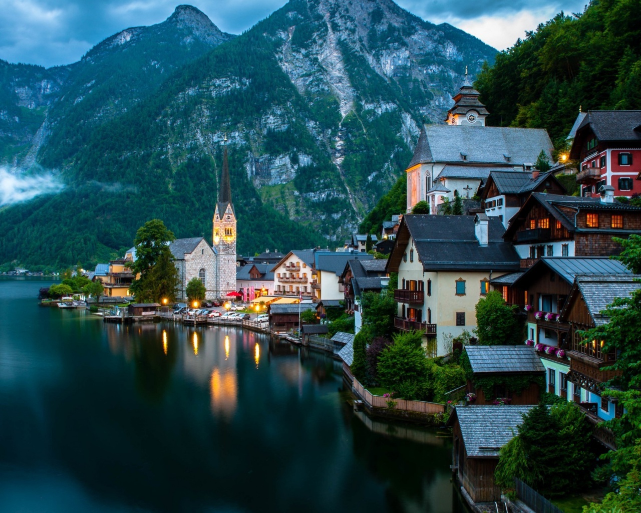 pc wallpaper,natur,natürliche landschaft,bergdorf,bergstation,berg