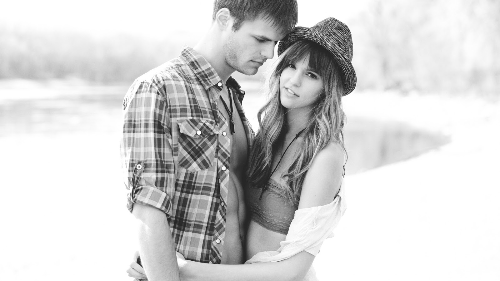 stylish couple hd wallpaper,photograph,white,romance,love,black and white