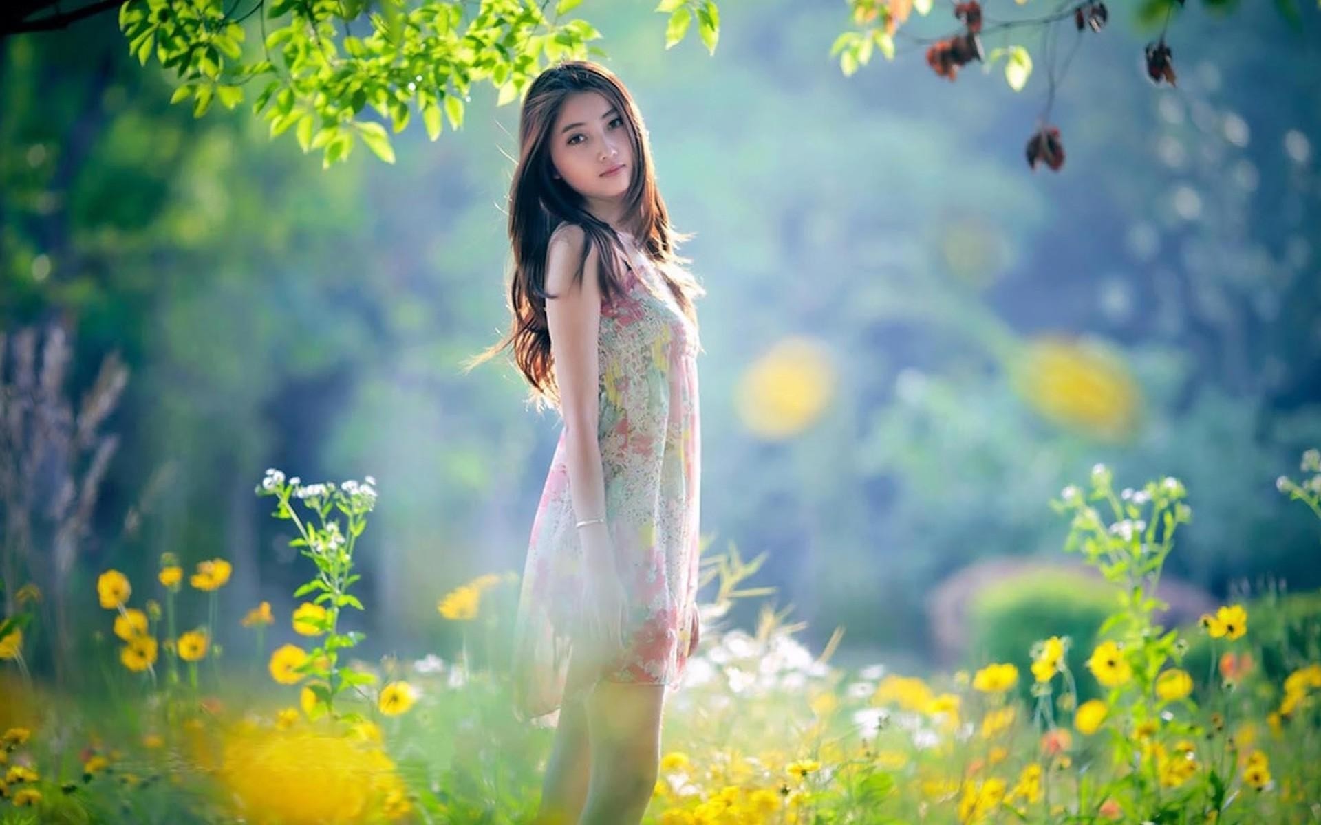 아름다운 인도 여자의 hd 월페이퍼 1080p,자연,초록,아름다움,봄,노랑