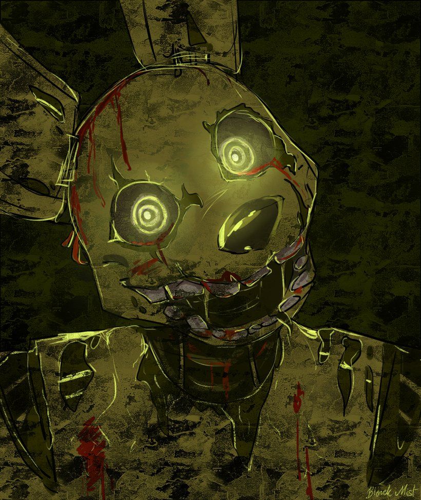 springtrap wallpaper,personal protective equipment,illustration,technology,fictional character,art