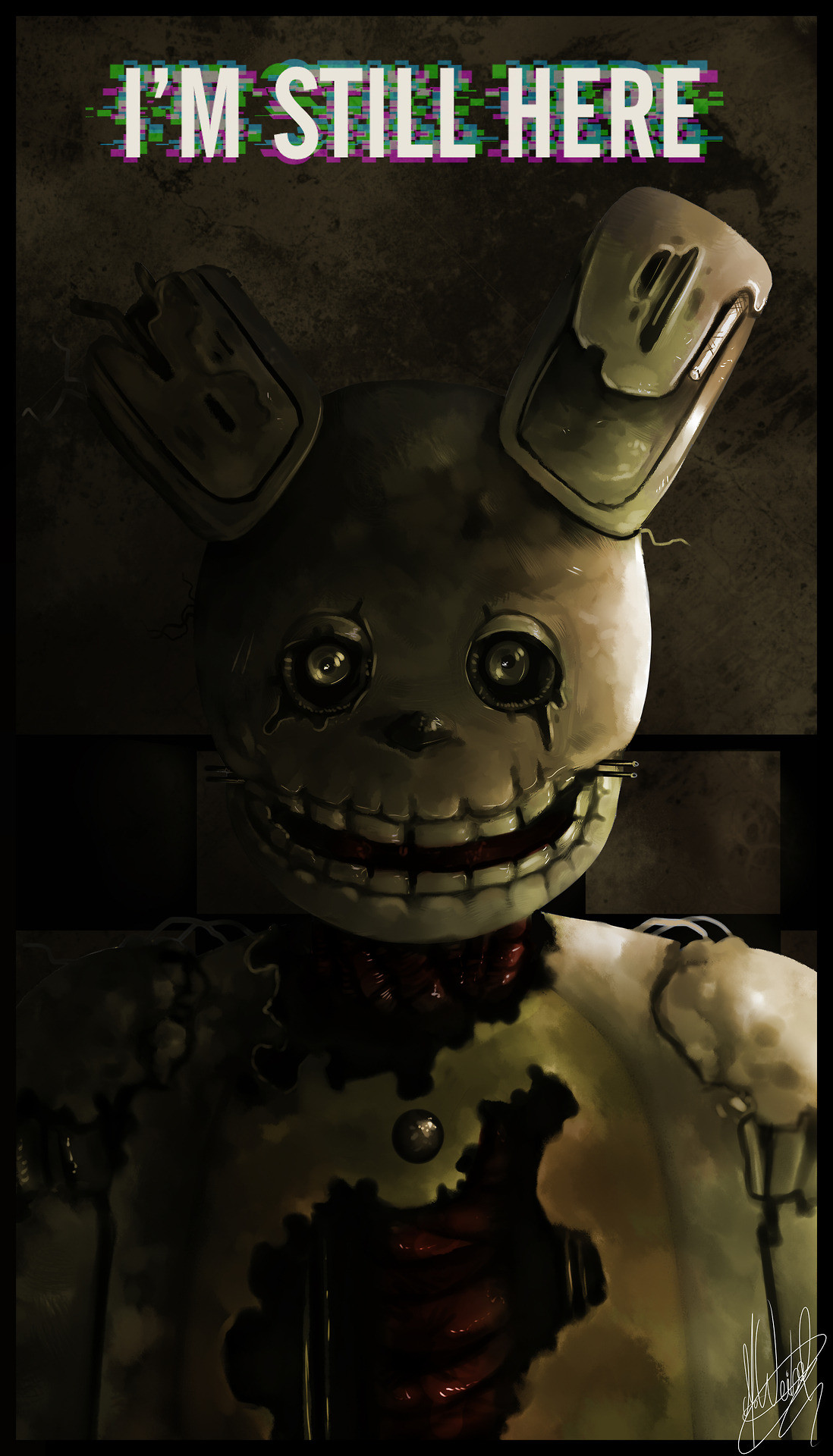 papel pintado springtrap,dibujos animados,animación,personaje de ficción,ficción,dibujos animados