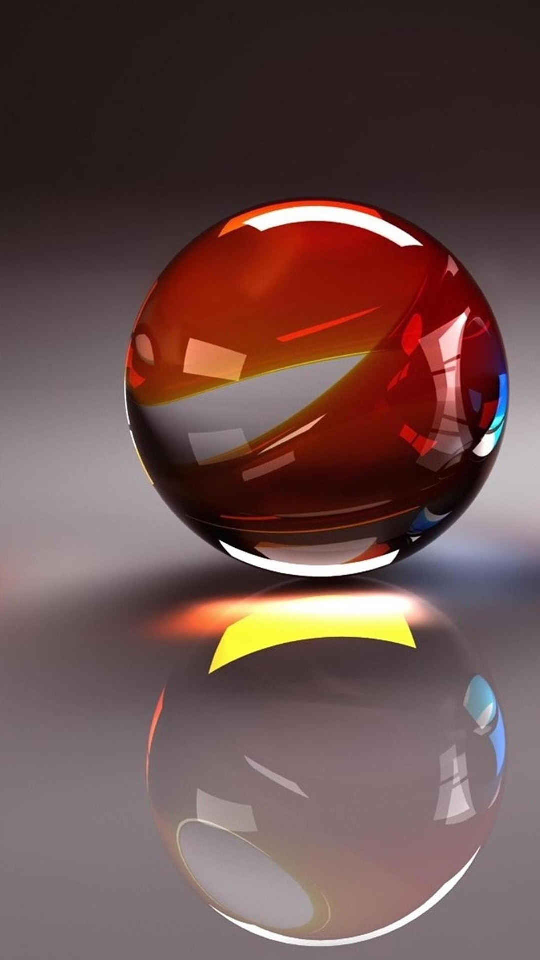 hd and 3d wallpaper,red,orange,glass,sphere,marble