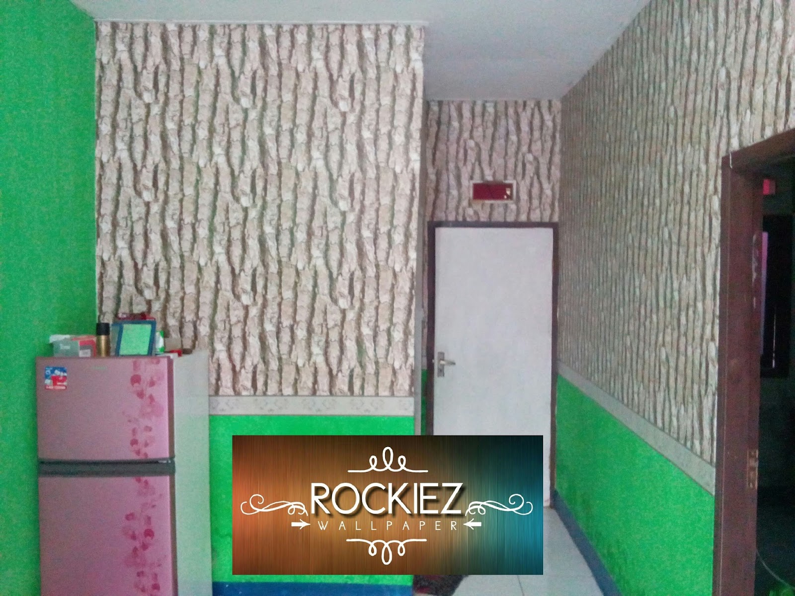 cara membuat wallpaper dinding kari di kari,verde,camera,parete,interior design,porta
