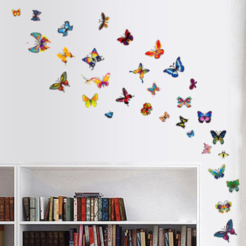 fond d'écran cara membuat dinding dari kertas kado,autocollant mural,papillon,mur,produit,chambre