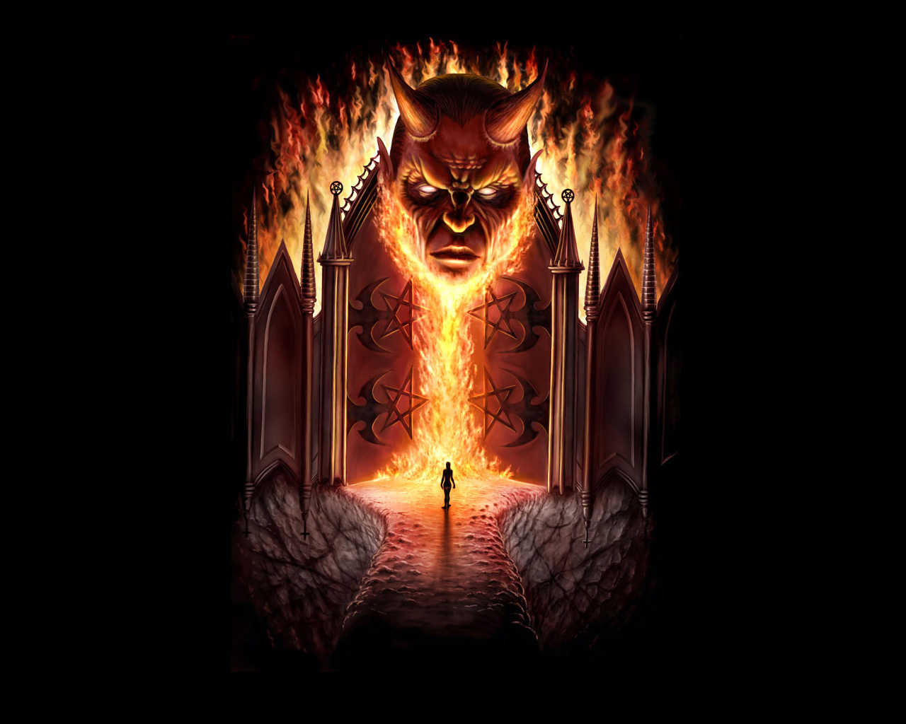 Gates Of Hell Poster WallpaperUse