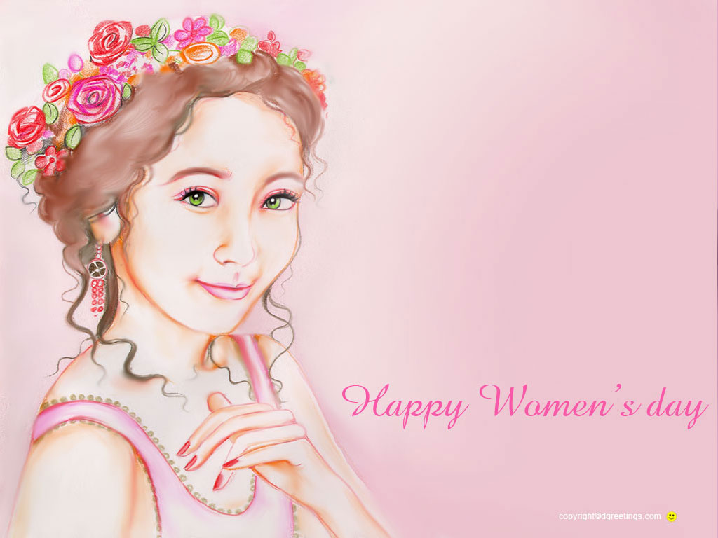 womens day wallpaper,face,hair,pink,headpiece,head