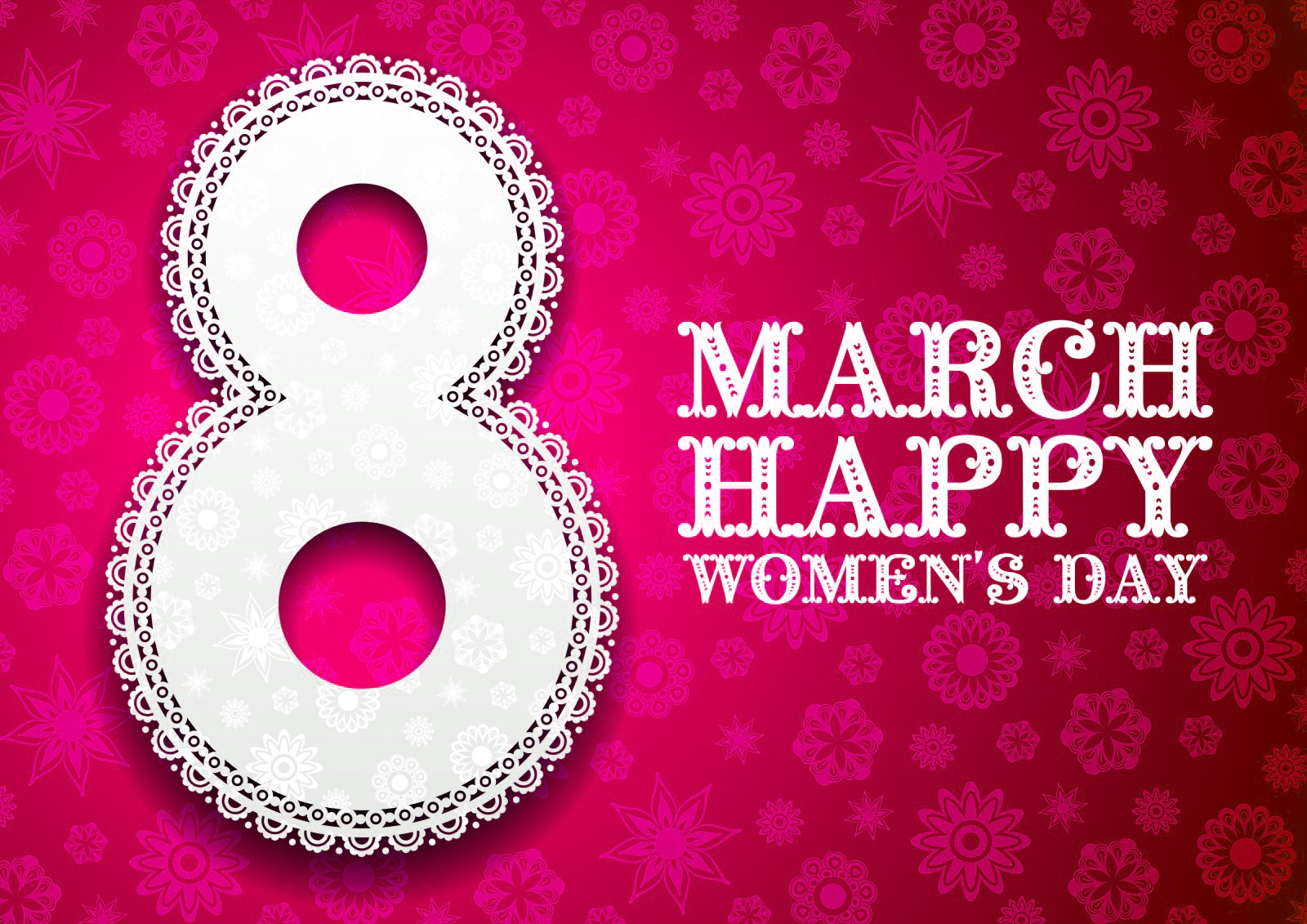 womens day wallpaper,pink,font,magenta,circle,pattern
