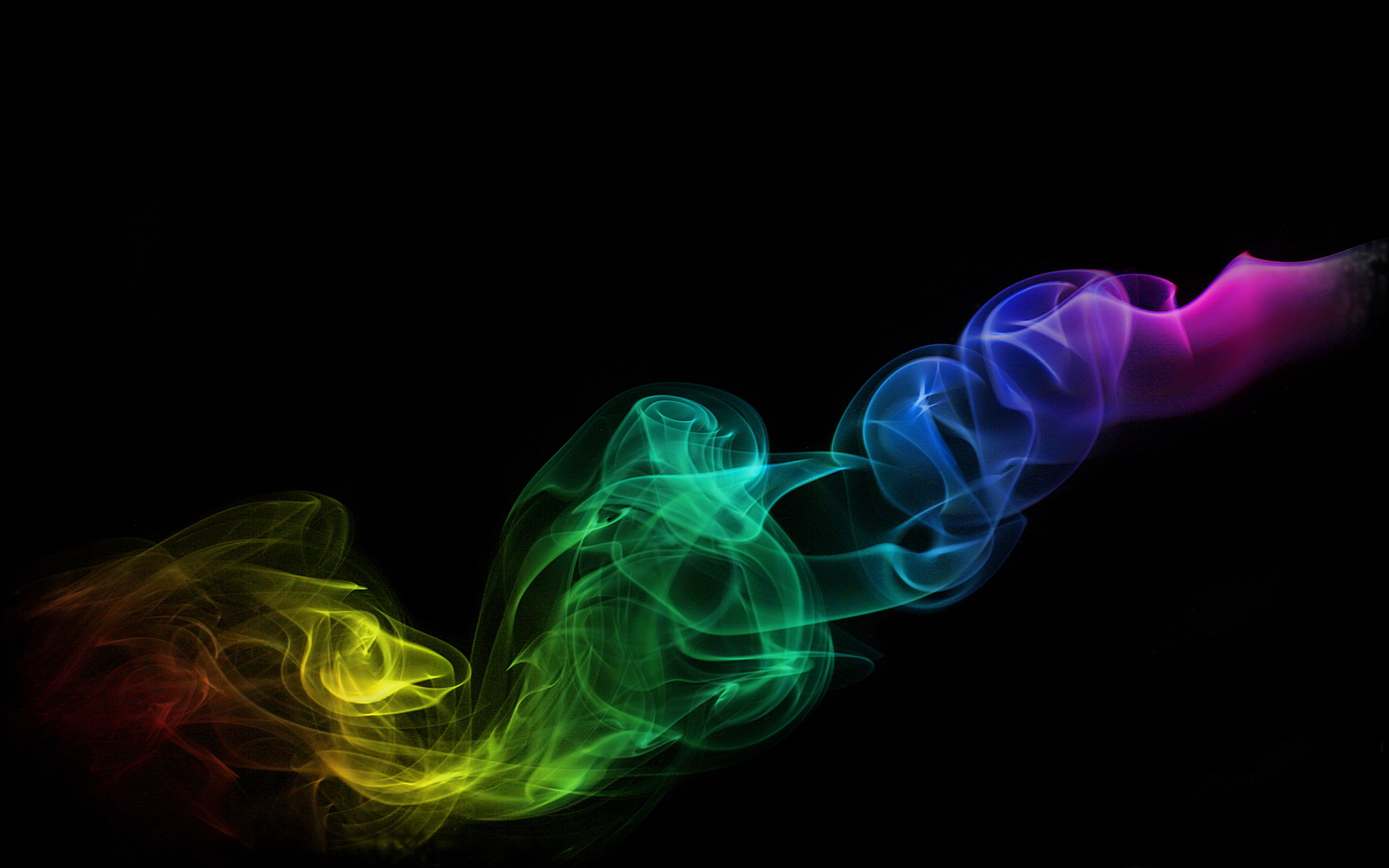 humo fondo de pantalla hd,fumar,azul,verde,arte fractal,ligero