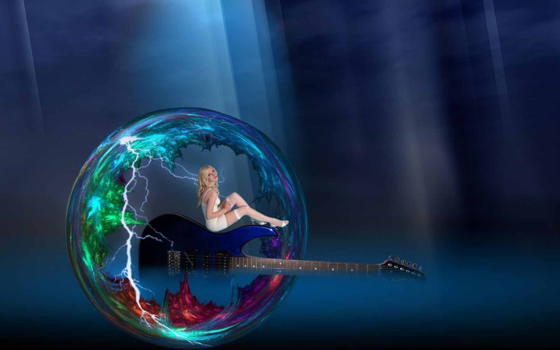 creative wallpaper,blue,liquid bubble,performance,earth,world