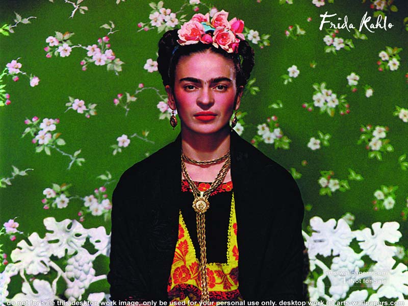 carta da parati frida kahlo,pianta,fiore,disegno floreale,arte