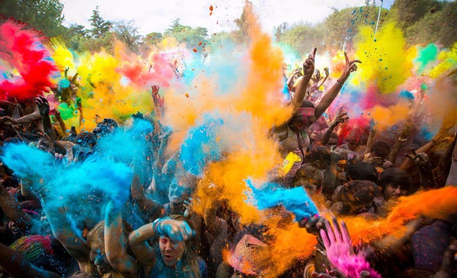 holi wallpaper hd 1080p,people,crowd,painting,event,festival