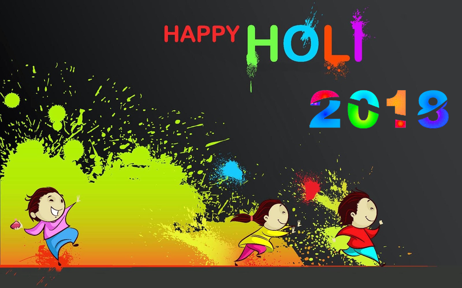 holi wallpaper hd 1080p,cartone animato,testo,disegno grafico,illustrazione,font