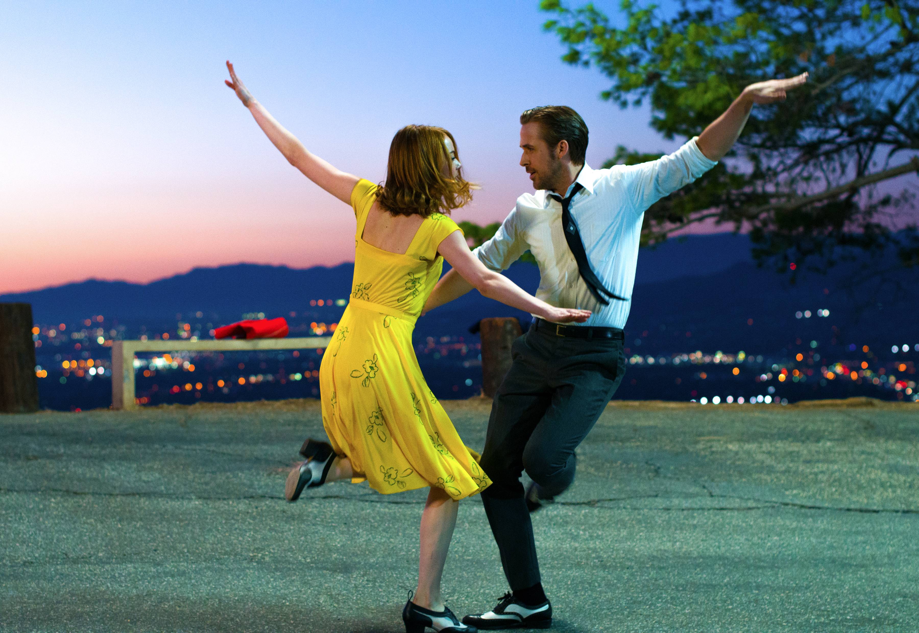 la la land wallpaper,dance,performing arts,yellow,salsa dance,event