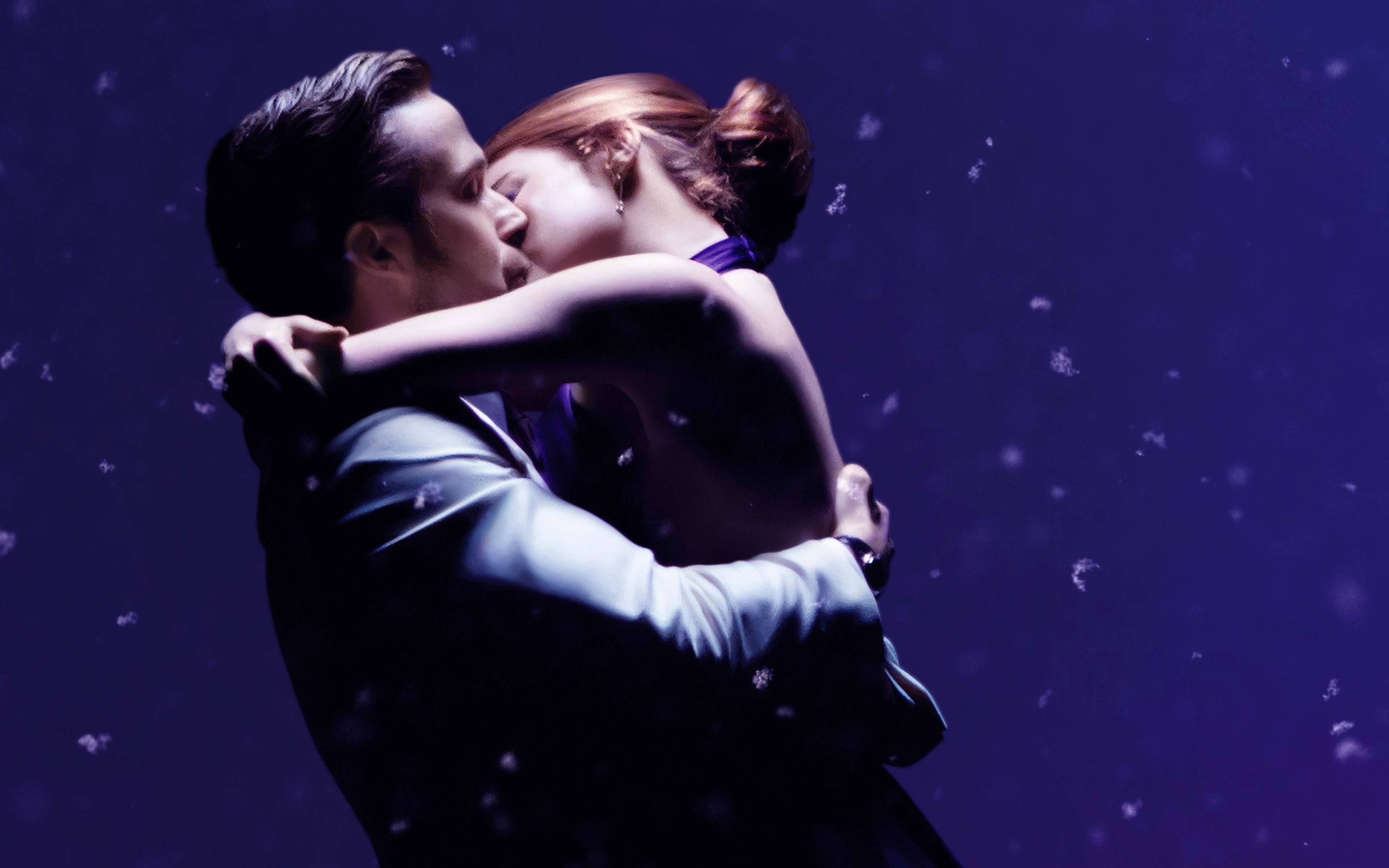 la la land wallpaper,romance,love,hug,interaction,flash photography