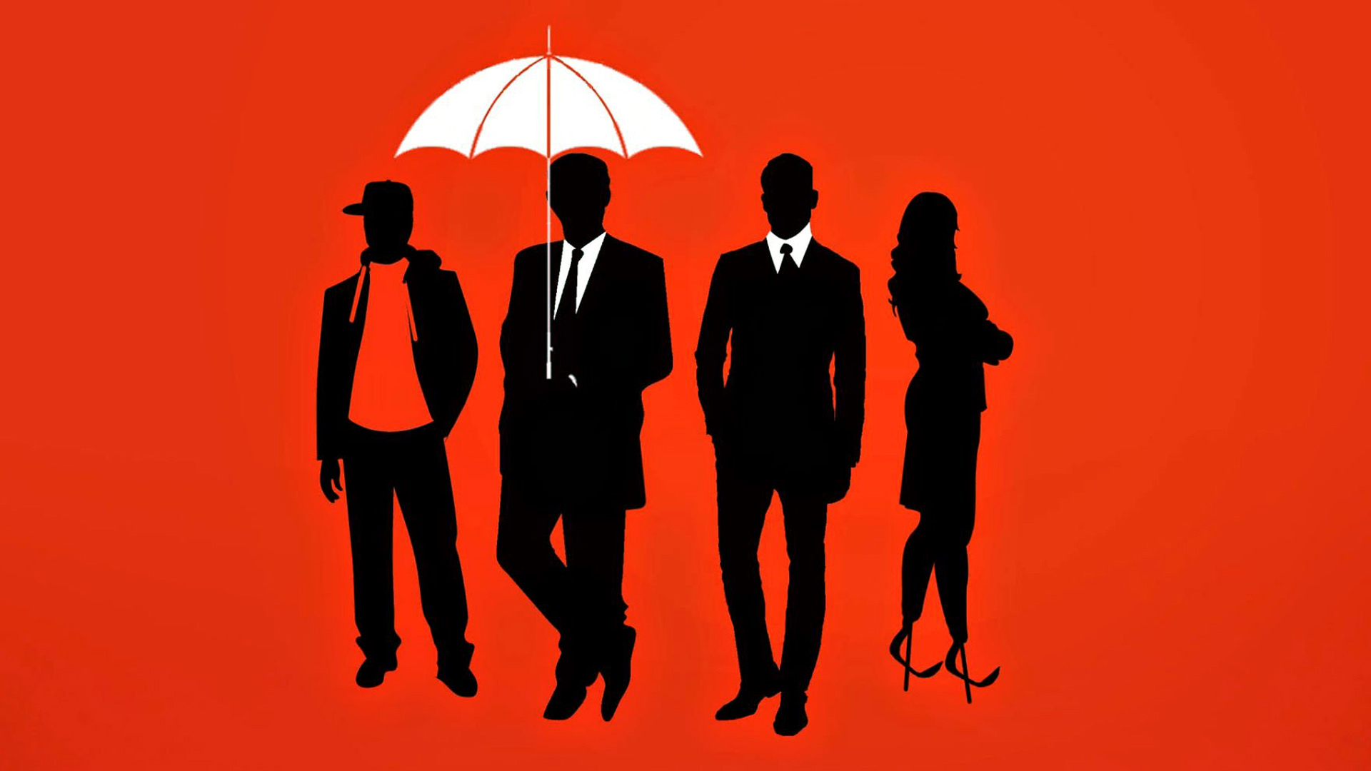 kingsman wallpaper,red,umbrella,silhouette,orange,font