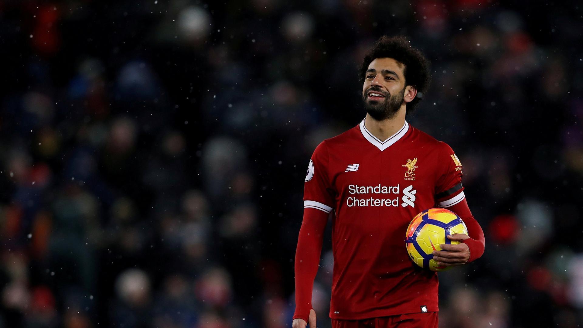 mohamed salah fond d'écran,joueur,joueur de football,joueur de football,équipement sportif,football