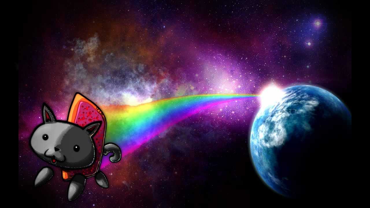 nyan cat wallpaper,outer space,atmosphere,astronomical object,space,sky