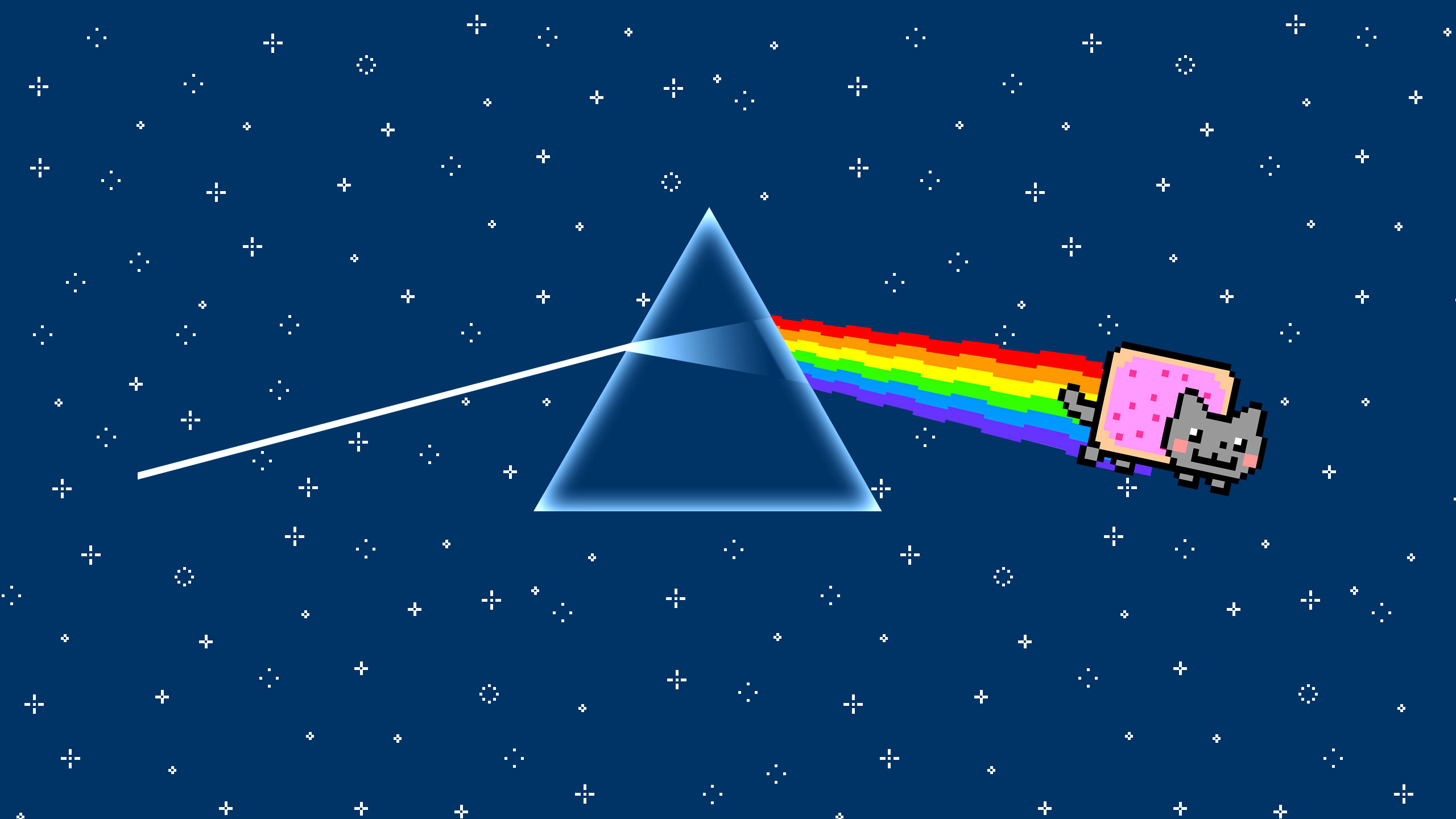 nyan cat wallpaper,prism,space,font,graphic design,star