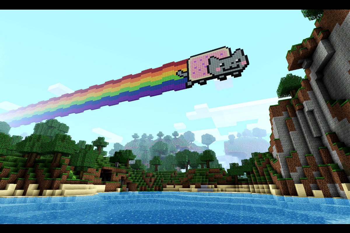 nyan cat wallpaper,transport,biome,mode of transport,video game software,pc game