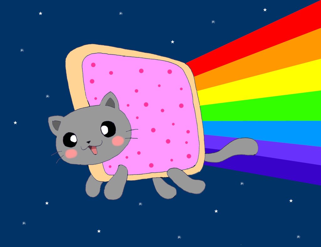 nyan cat wallpaper,cartoon,illustration,pink,space,design