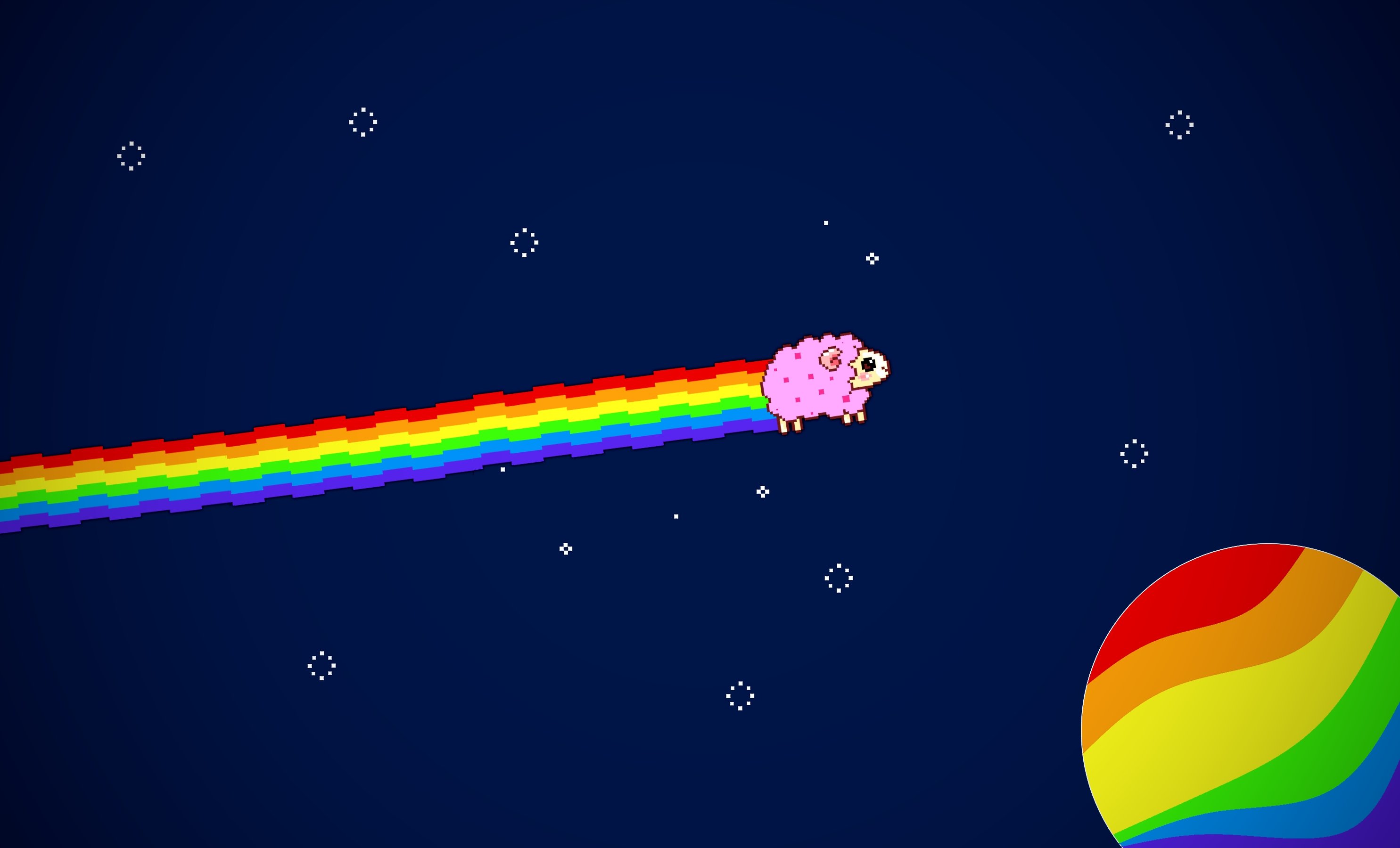 nyan cat wallpaper,sky,atmosphere,font,colorfulness,meteorological phenomenon