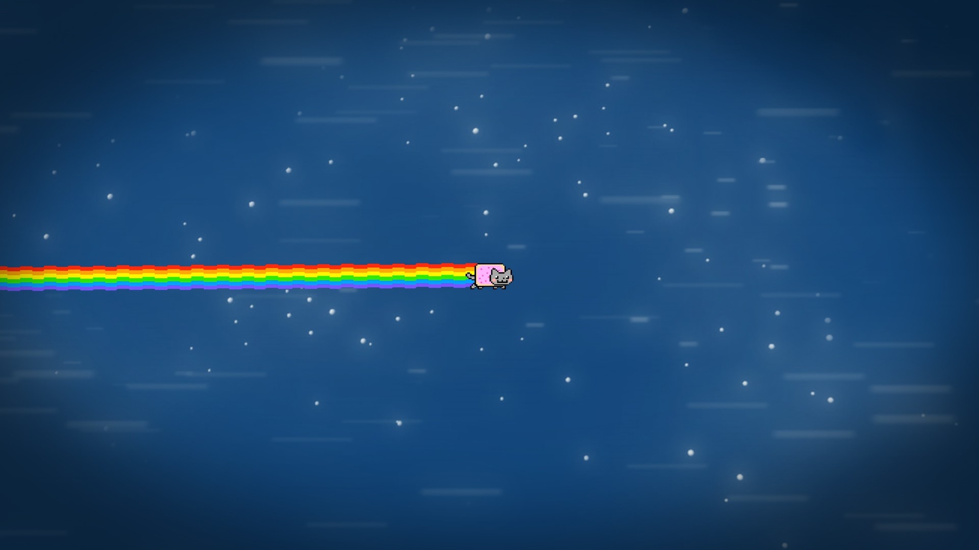 nyan cat wallpaper,blue,sky,atmosphere,light,line