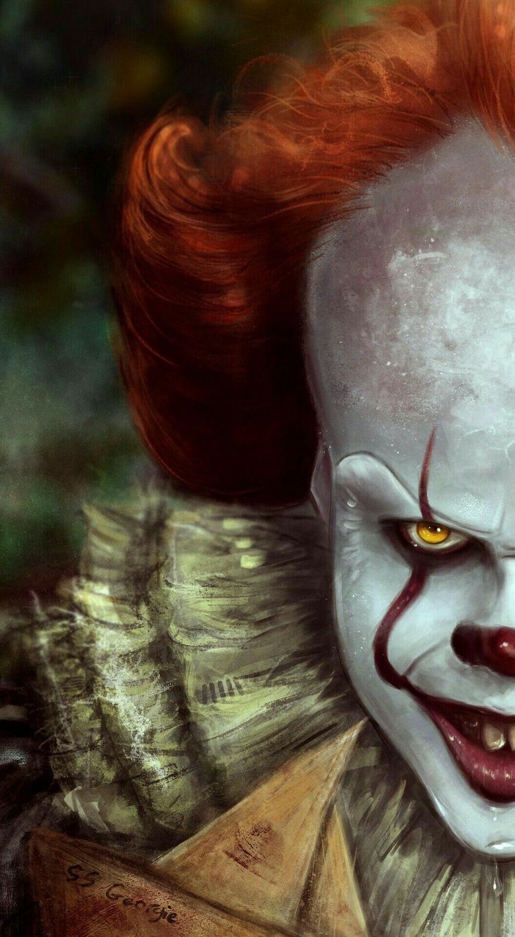 pennywise wallpaper,nose,fictional character,smile,clown,supervillain