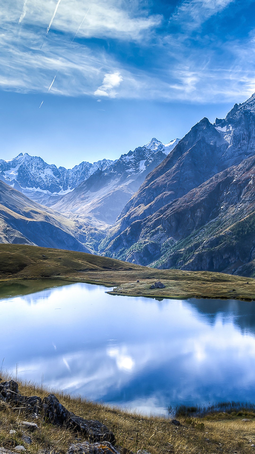 fondo de pantalla hd para móvil 1920x1080 descargar,montaña,paisaje natural,naturaleza,reflexión,cordillera