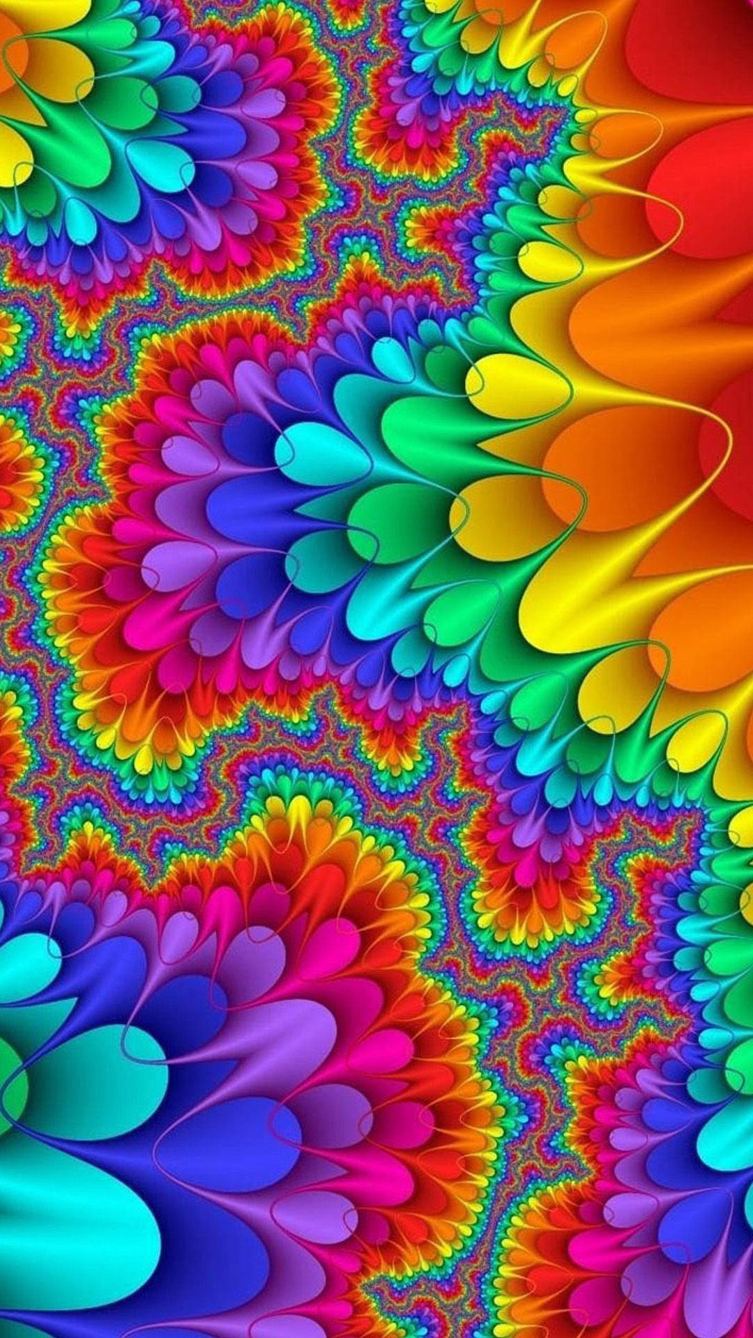 wallpaper colorido,pattern,psychedelic art,colorfulness,fractal art,art