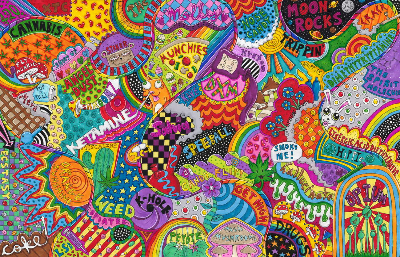 carta da parati di droghe,modello,arte psichedelica,arti visive,arte