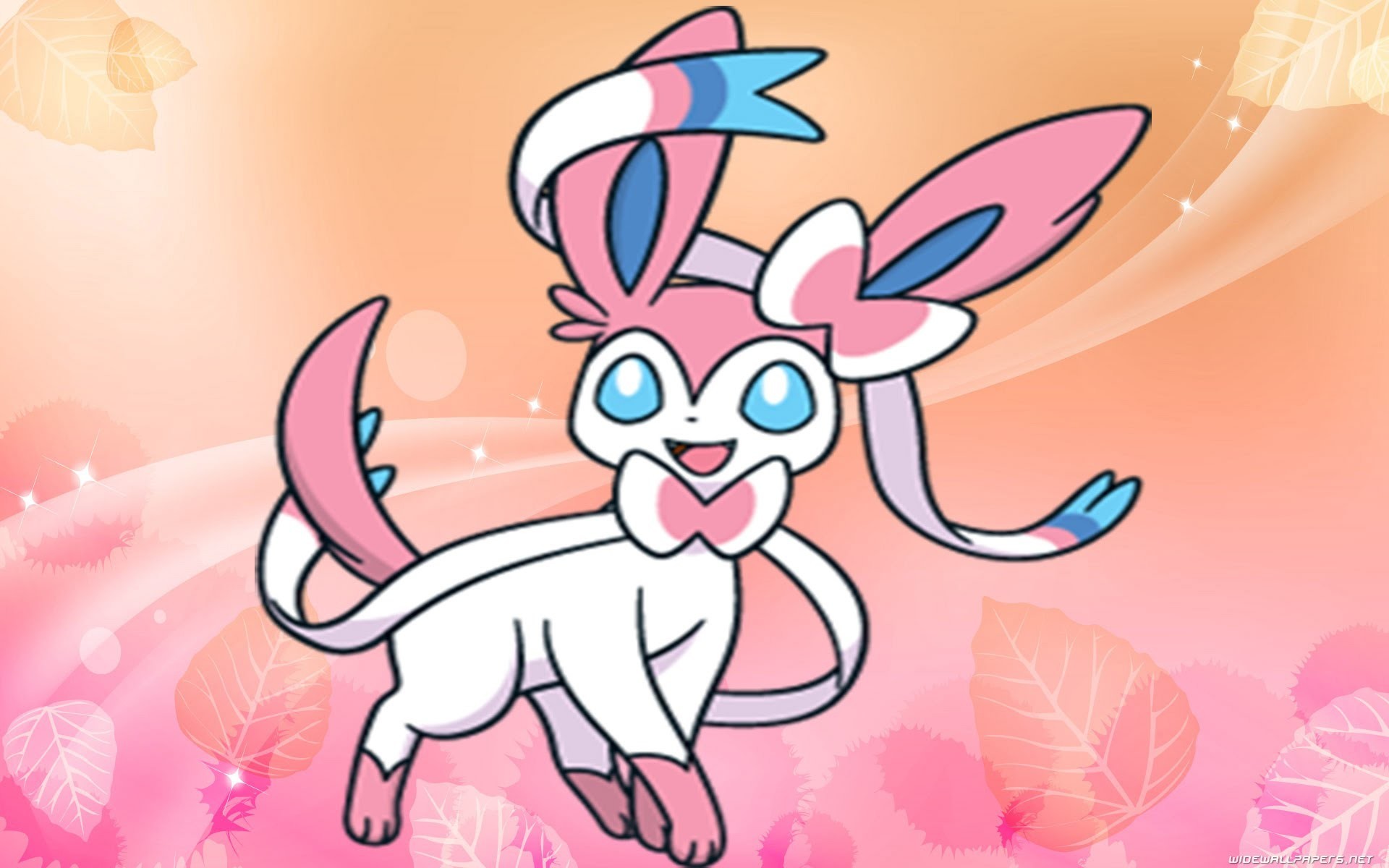 carta da parati sylveon,cartone animato,cartone animato,rosa,illustrazione,grugno