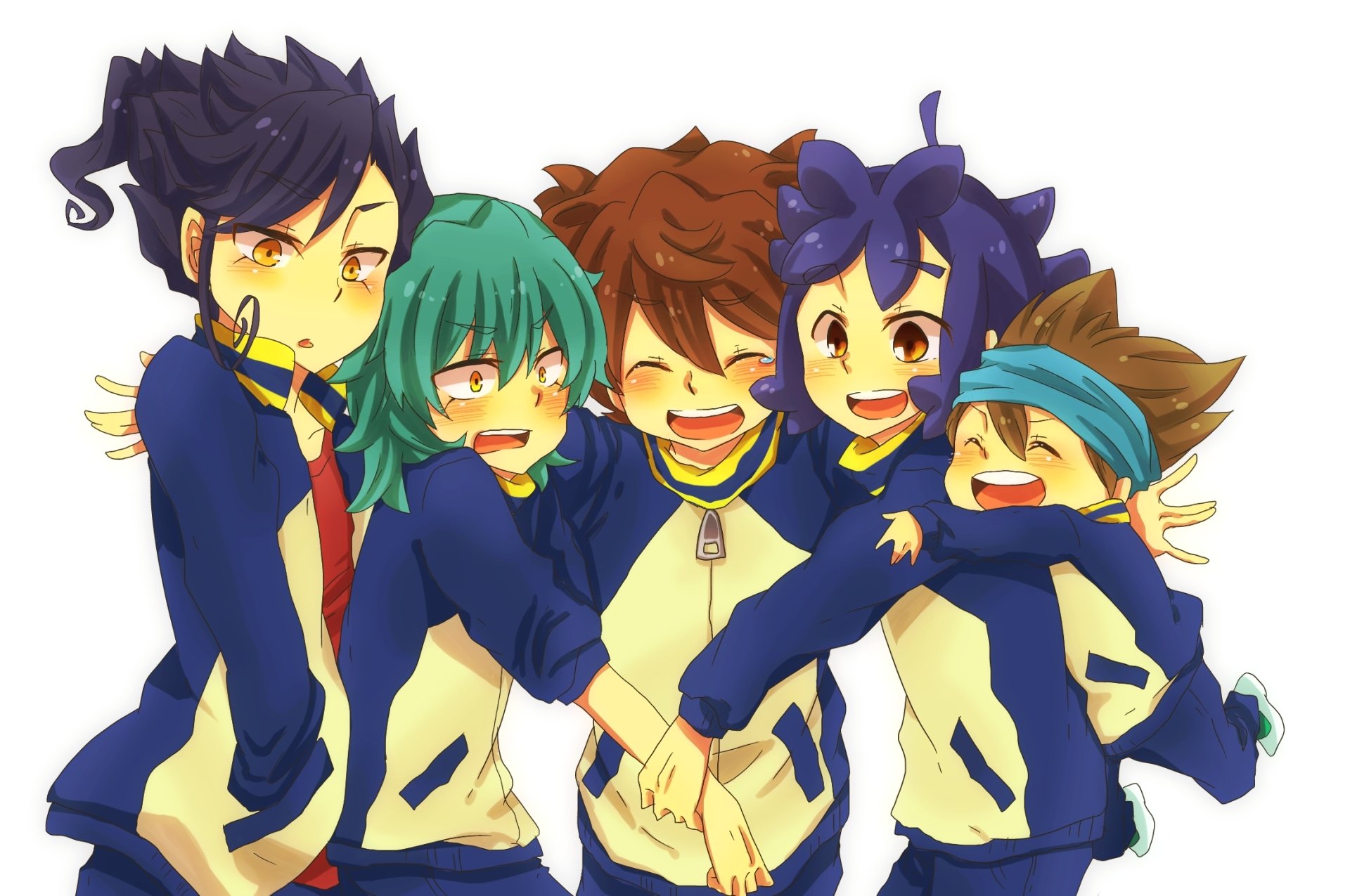 inazuma eleven wallpaper,cartoon,anime,team,black hair,artwork