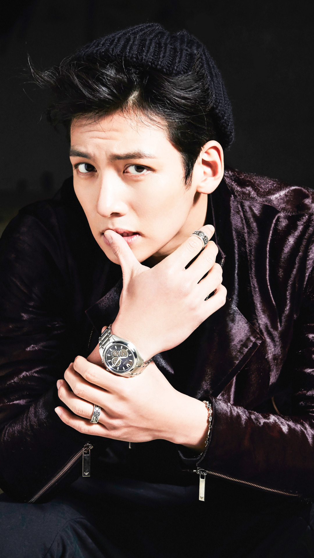 ji chang wook wallpaper,sänger,schwarzes haar,stirn,fotografie,geste