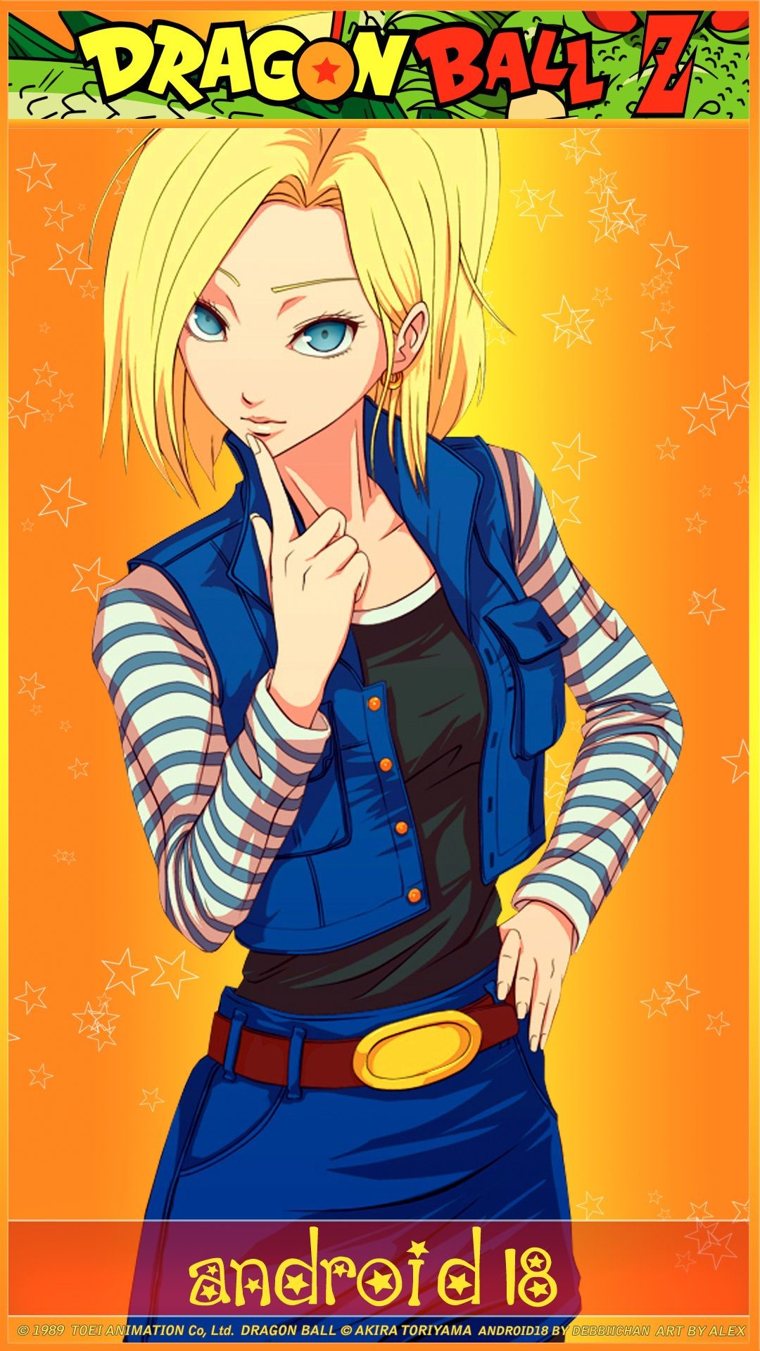 fond d'écran android 18,dessin animé,anime,illustration,cool,personnage fictif