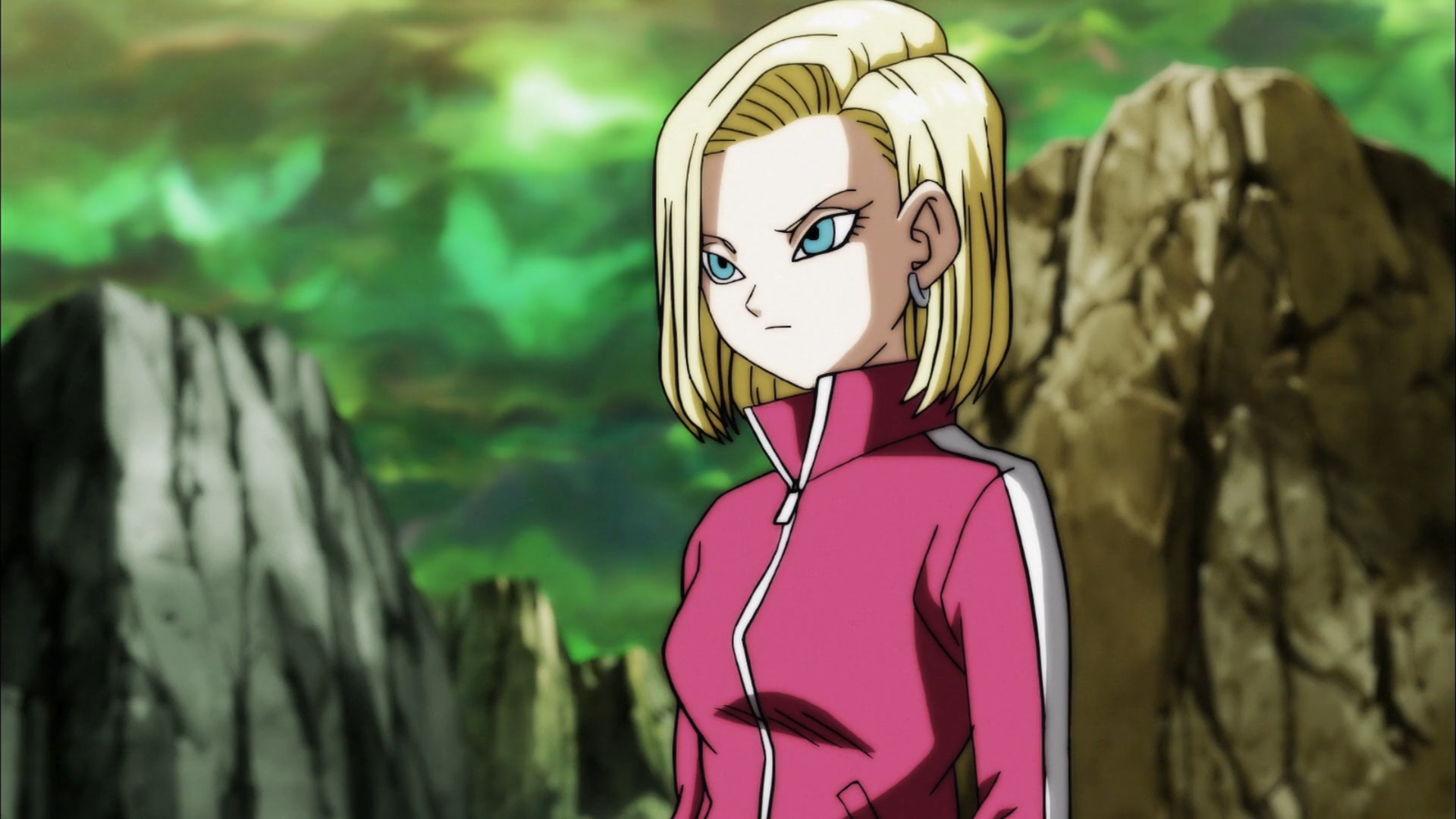 fond d'écran android 18,anime,dessin animé,oeuvre de cg,blond,dessin animé