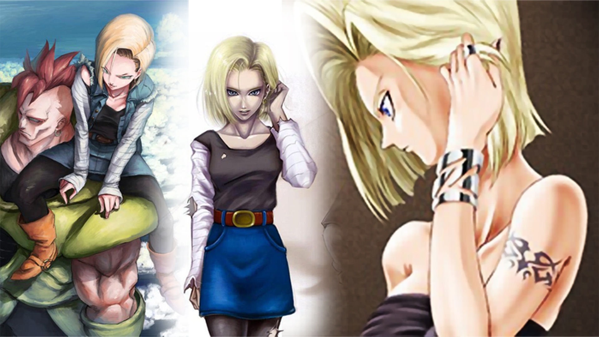 android 18 fondo de pantalla,dibujos animados,anime,rubio,dibujos animados,divertido