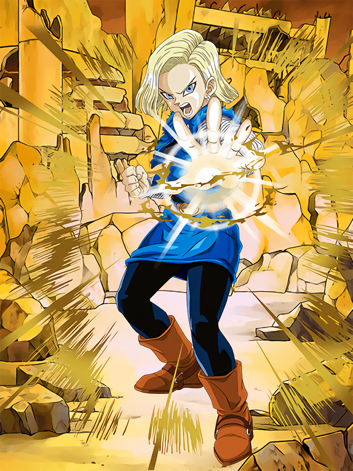 android 18壁紙,漫画,図,黄,フィクション,アート
