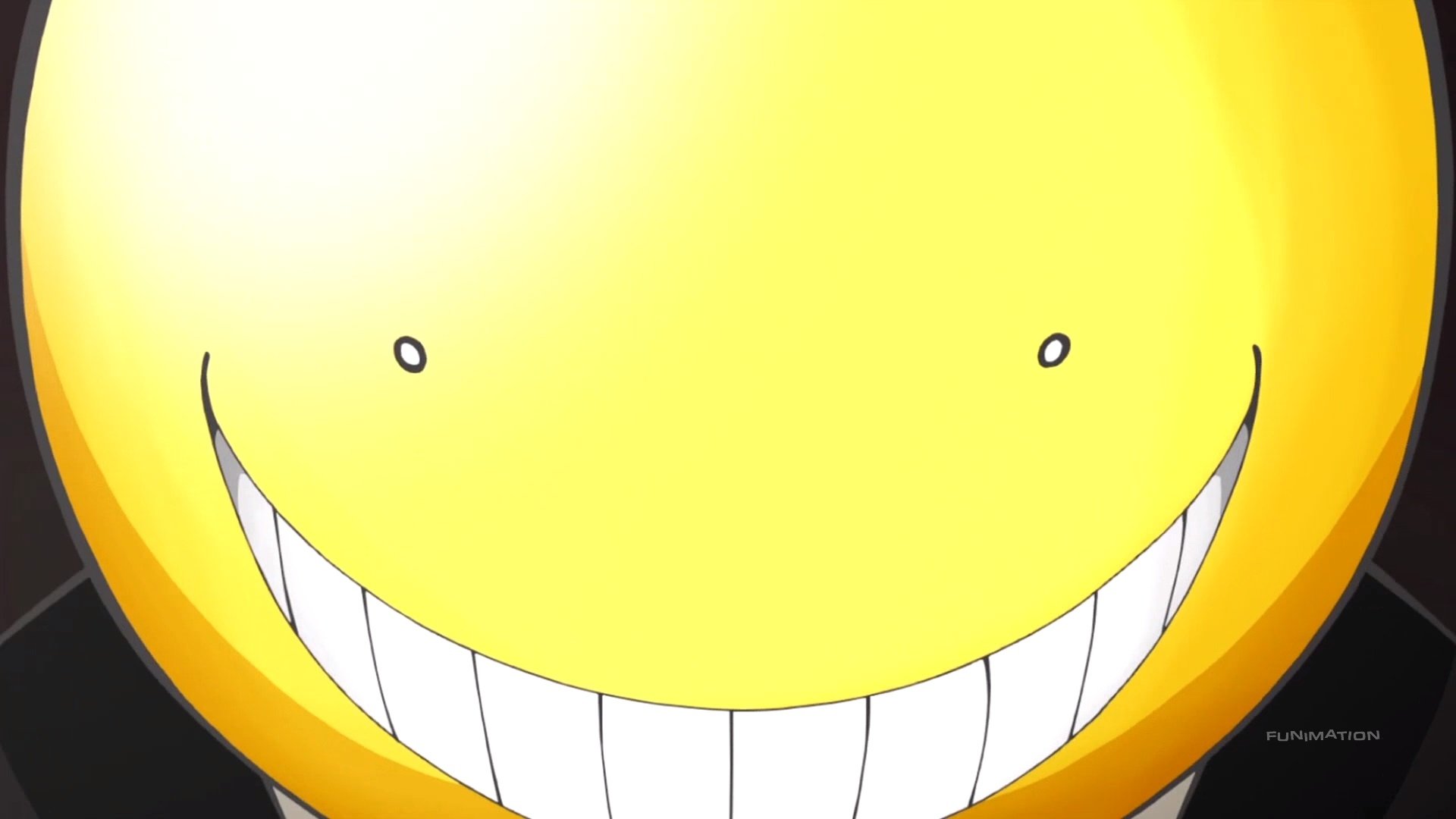 papier peint koro sensei,jaune,sourire,ligne,émoticône,smiley