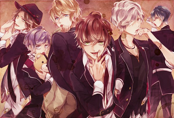 diabolik lovers fondo de pantalla,anime,cg artwork,cabello negro,obra de arte